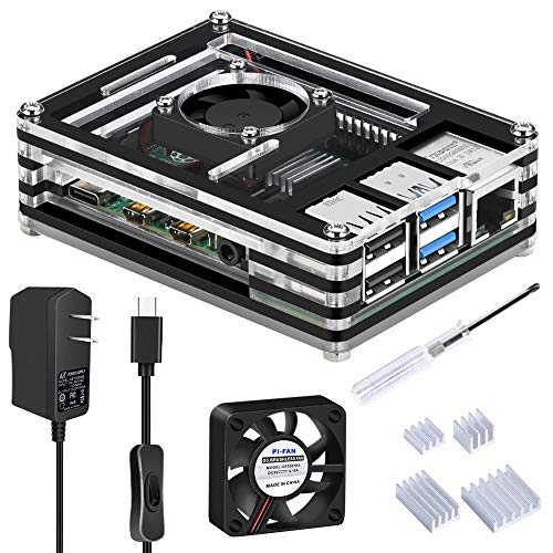 Raspberry Pi 4 Model B アクリルケースセット 61Ff5bui5UL._AC_UL210_SR210,